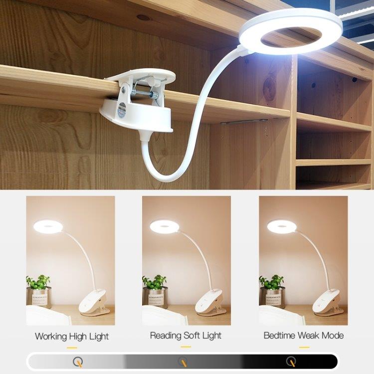 Trådløs dimmerbar Led Lampe med klemme - Opladelig
