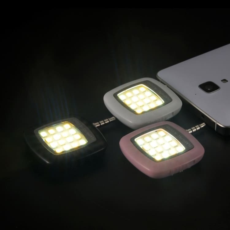 Universal Selfie LED Ring Blitz for mobiltelefon / Smartphone