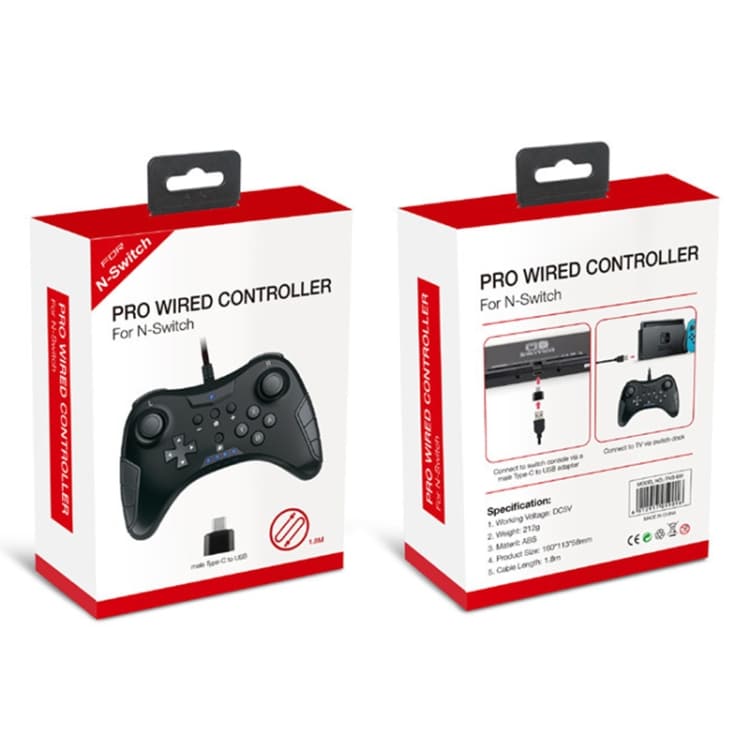 Håndkontrol / Gamepad 2i1 Nintendo Switch Pro