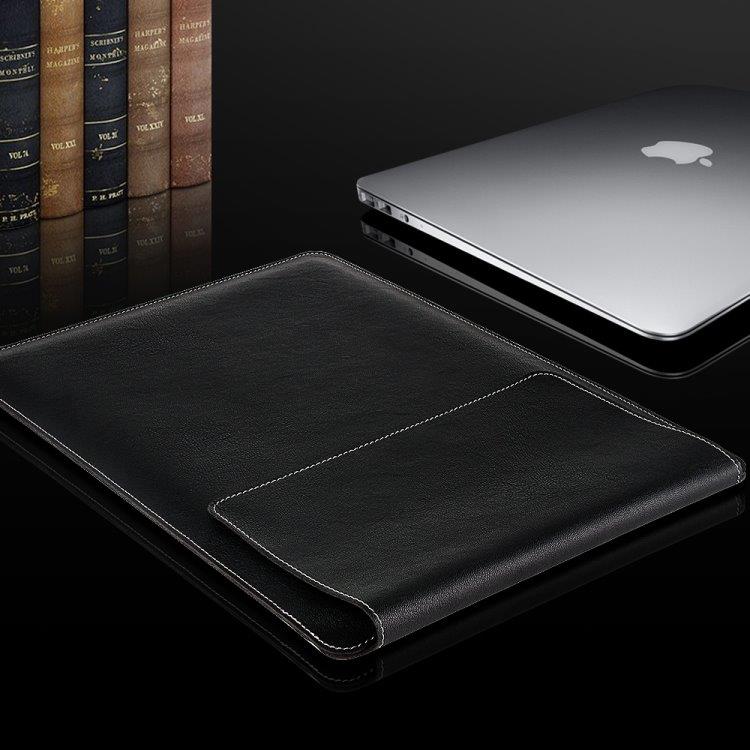 PU Læderfoderal / taske MacBook 15" - 4 tasker i 1