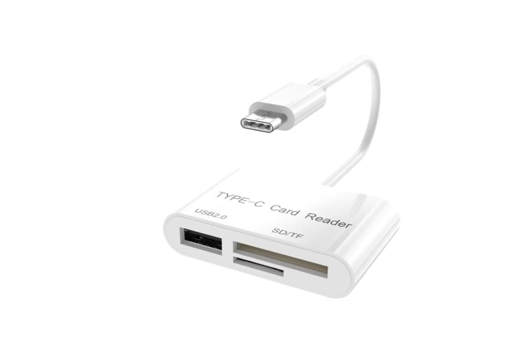 Kortlæser USB Type-C til SD/MicroSD + USB