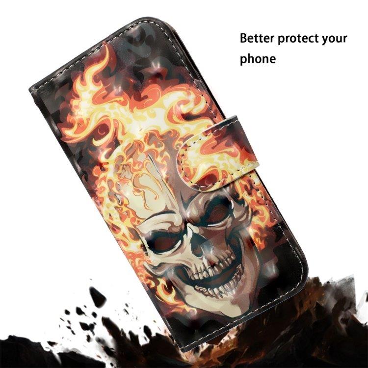 Flipetui Burning Scull med Stativ Huawei P30 Pro
