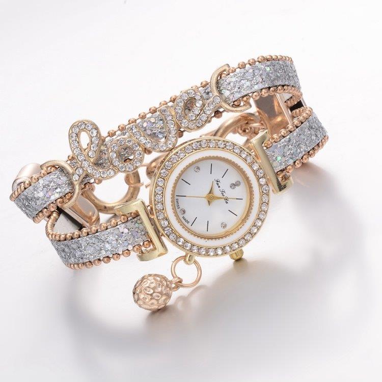 Armbåndsur Love Diamant Hvid
