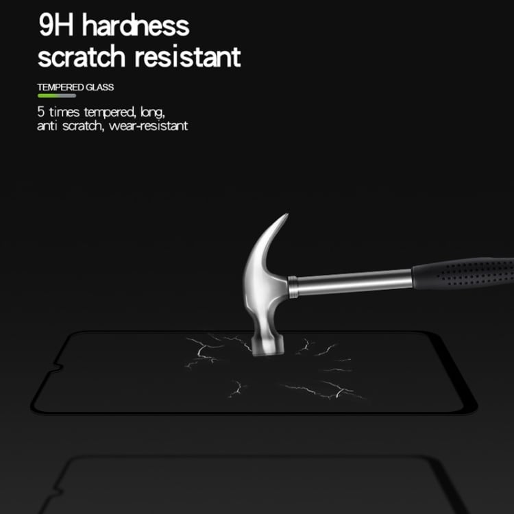 MOFI Tempereret Skærmbeskyttelse 9H 2.5D Samsung Galaxy A50 Sort Ramme