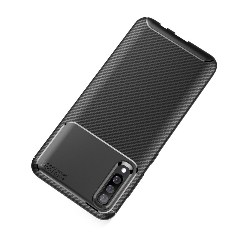 TPU Bagsidecover Carbon Samsung Galaxy A50 Sort