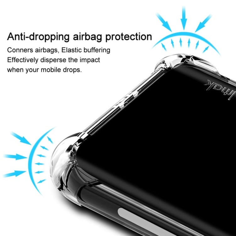IMAK Shockproof Bagsidecover OnePlus 7 Pro Sort