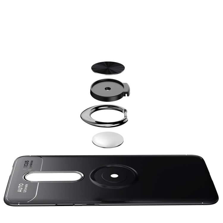 Beskyttelsesetui med Ring OnePlus 7 Pro Sort
