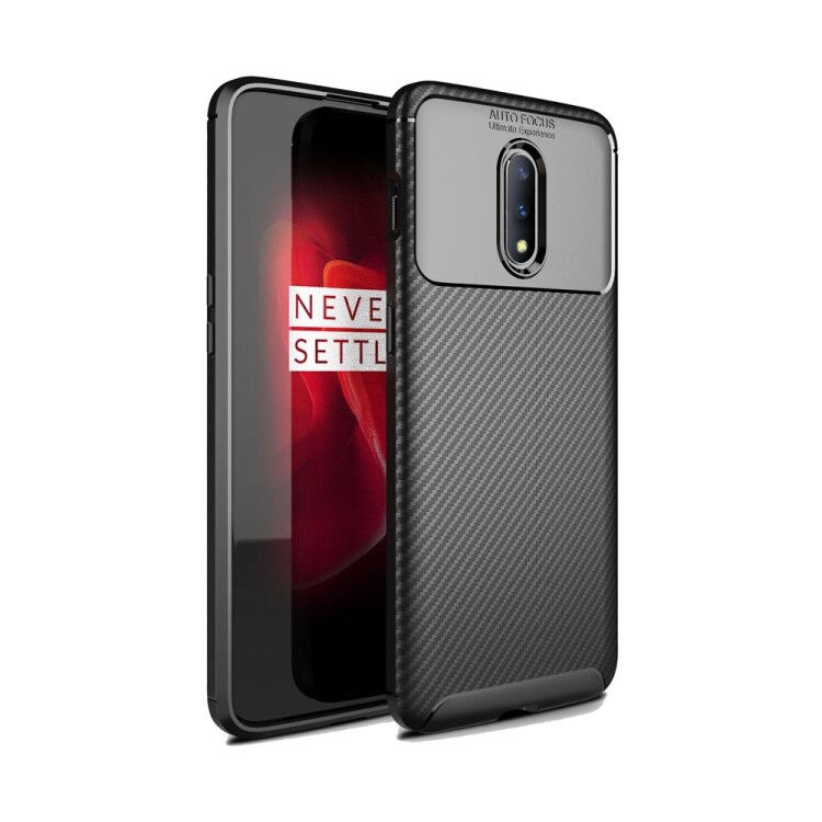 TPU Bagsidecover Carbon OnePlus 7 Pro Sort