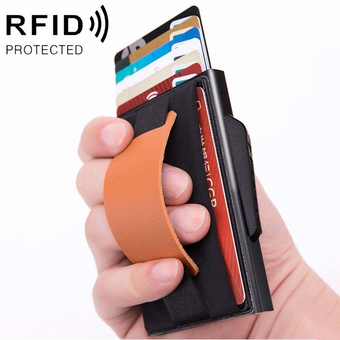 RFID Popup Tegnebog med Holder Sort
