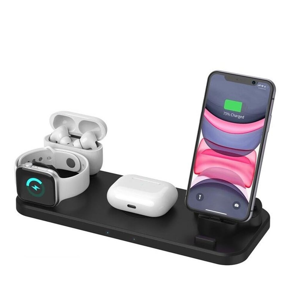 3i1 Ladestation Apple Airpods, Watch & iPhone Sort