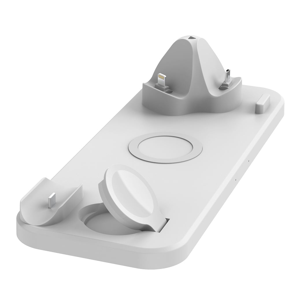 3i1 Ladestation Apple Airpods, Watch & iPhone Hvid