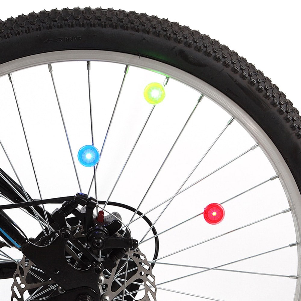 LED cykelhjullys 2-pak blå