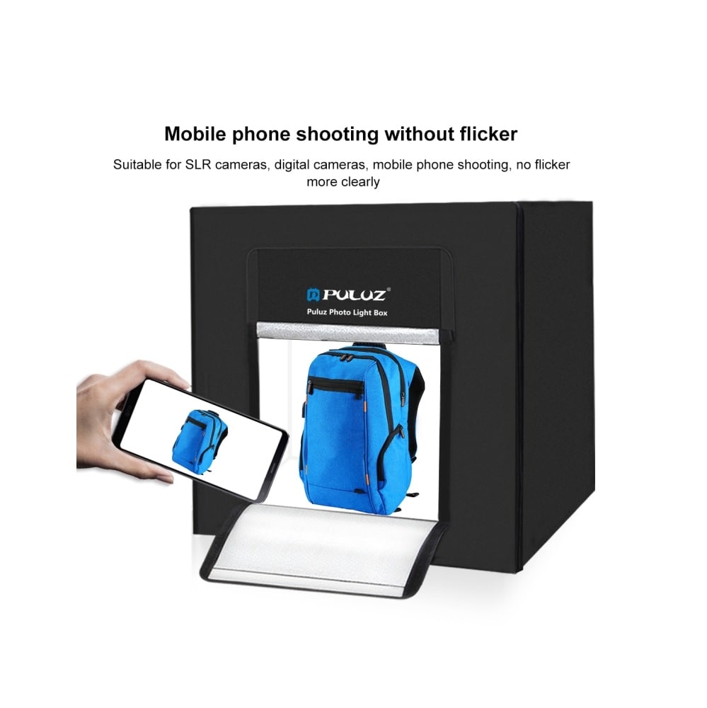 Transportabelt Fotostudio Kit med belysning - 80x80cm