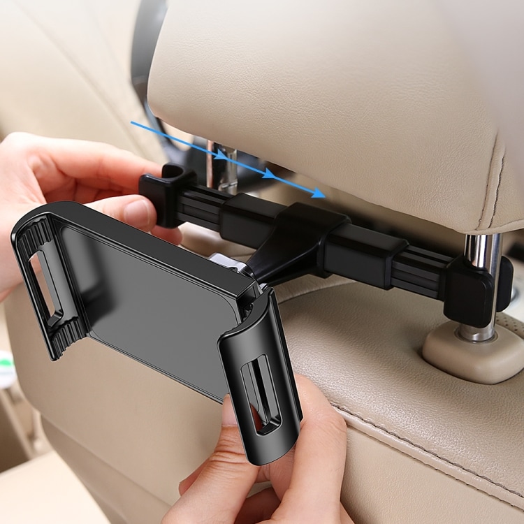 Smartphone- og tabletholder for bilens bagsæde