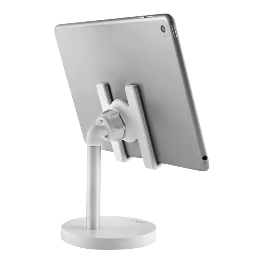 Tablet- og smartphoneholder til skrivebord - Hvid