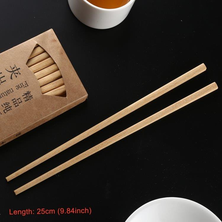 Chopsticks i naturligt træ - Kinesiske spisepinde 10-Pak