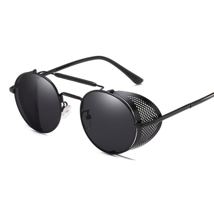 Solbriller Retro med UV beskyttelse - Sort/Grå