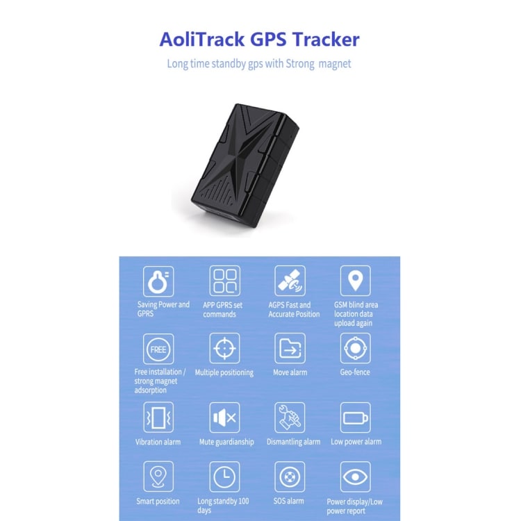 GPS-sender med Anti-loss System og Alarm