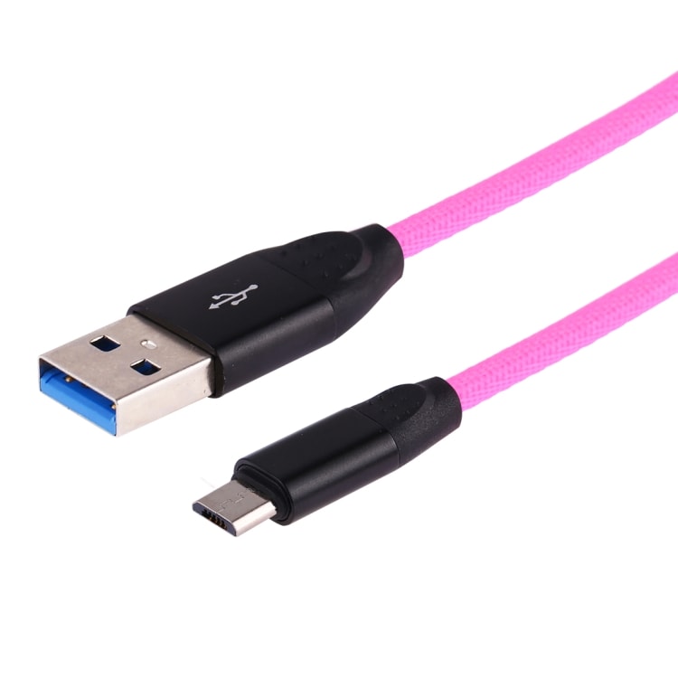 1 m USB til Micro USB Ladningskabel - Regnbuefarvet