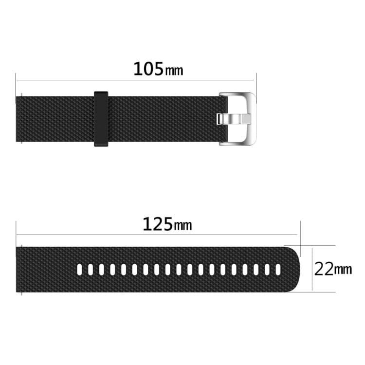 Smart Watch Silikone Urrem til POLAR Vantage M 22cm - Sort