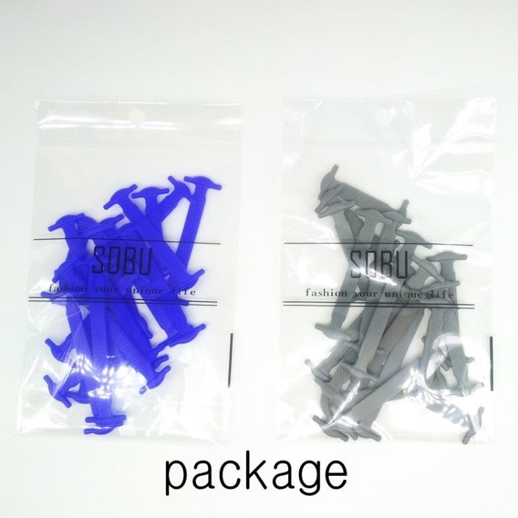 Elastiske Silikone Snørebånd Unisex - Blå Farve