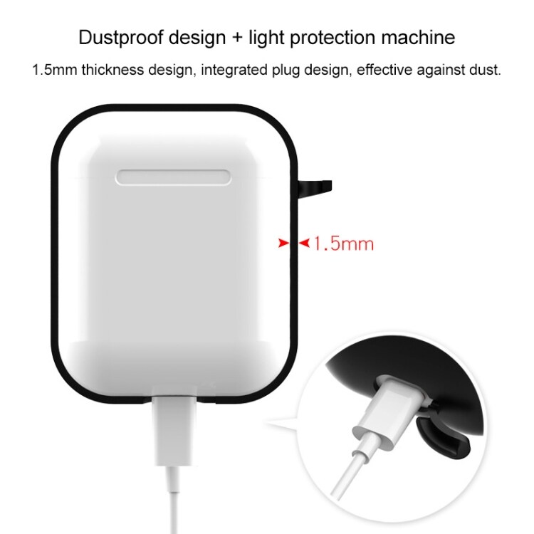 Beskyttelsesetui Shockproof Silikone til Apple AirPods 1 / 2 - Lyserød