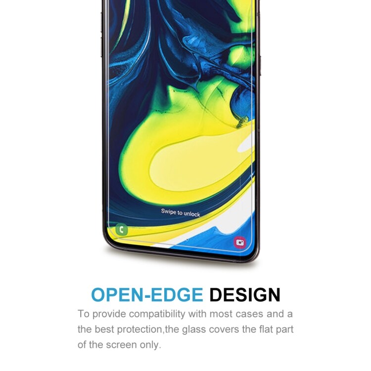 Skærmbeskyttelse i Hærdet Glas til Galaxy A80