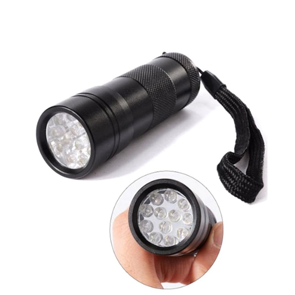UV-lommelygte med 12 LED