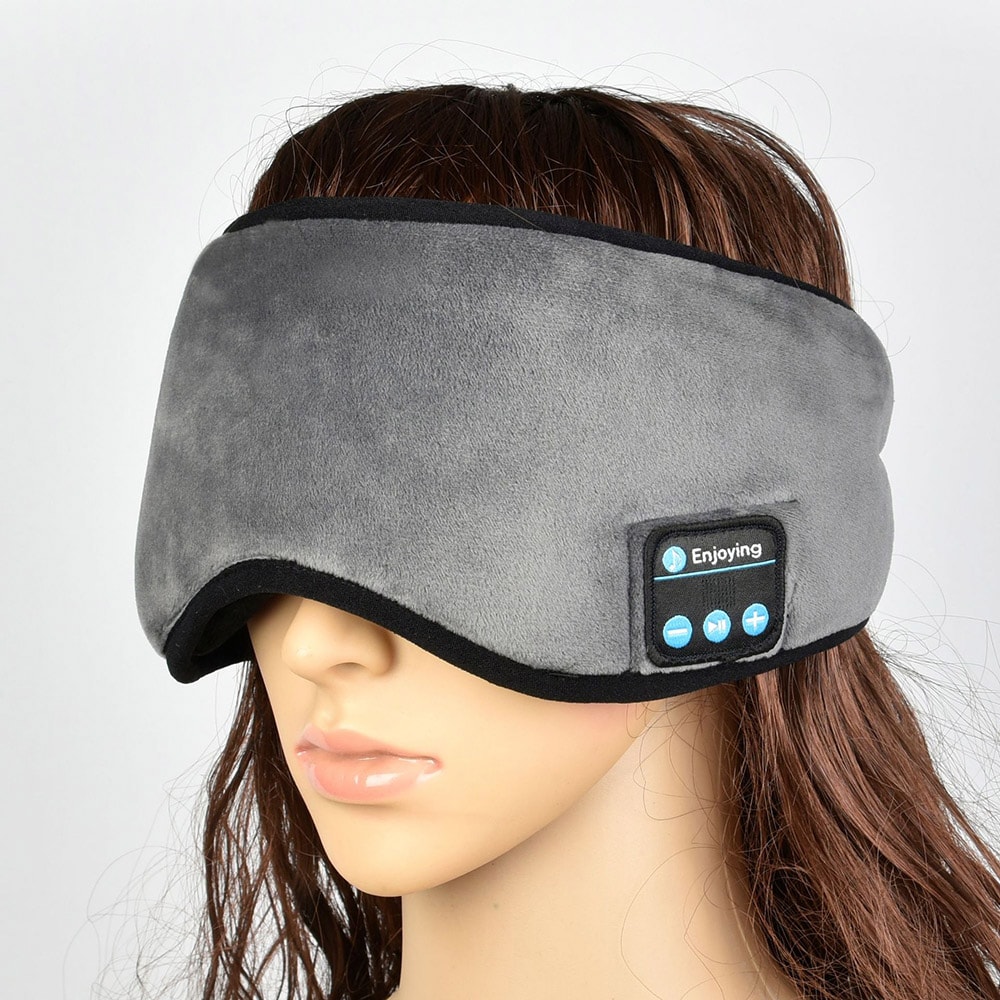 Sovemask med Bluetooth-hovedtelefoner