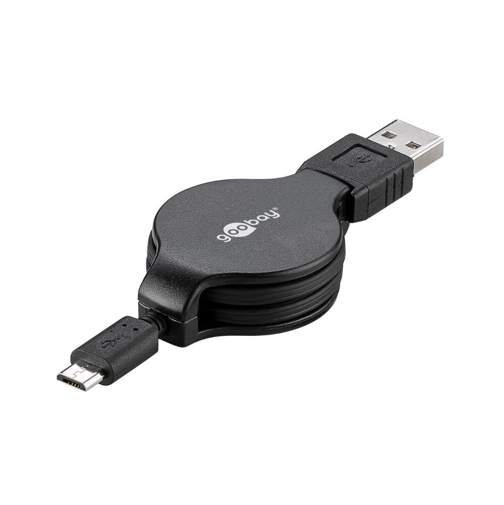 Udtrækkeligt USB A han til USB-C - 1 meter