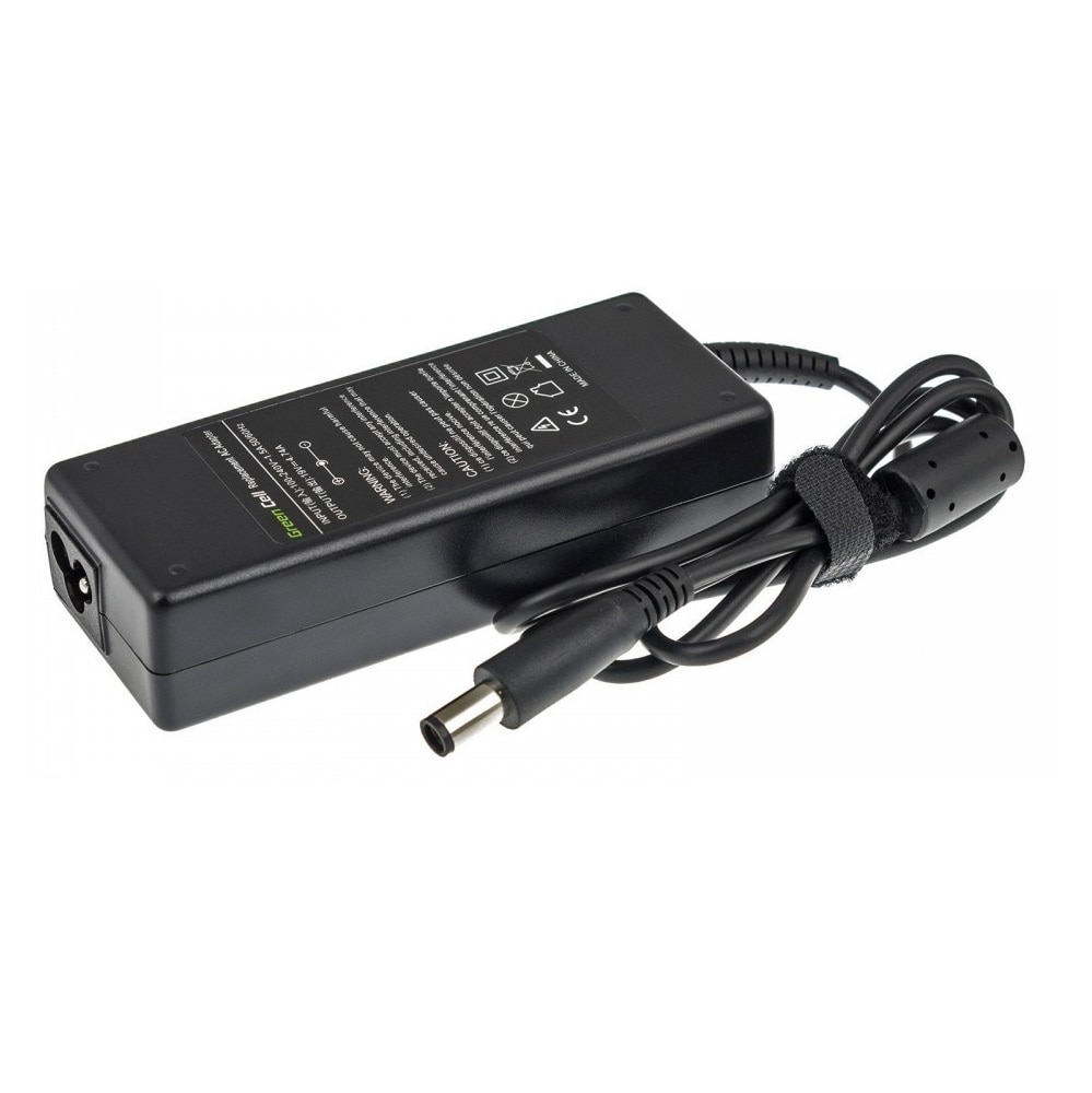 Green Cell lader / AC Adapter til HP 90W / 19V 4.74A / 7.4mm-5.0mm