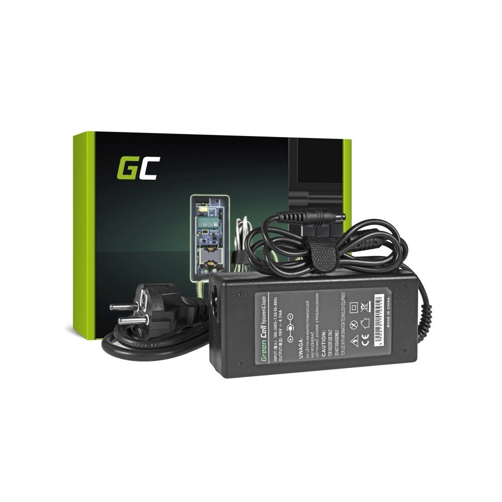Green Cell lader / AC Adapter til Samsung 90W / 19V 4.74A / 5.5mm-3.0mm
