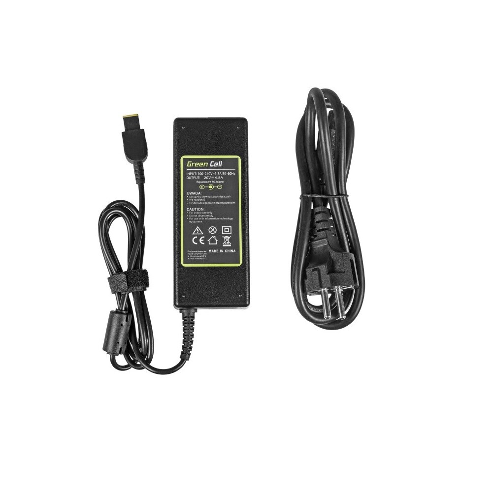 Green Cell lader / AC Adapter til Lenovo 90W / 20V 4.5A /