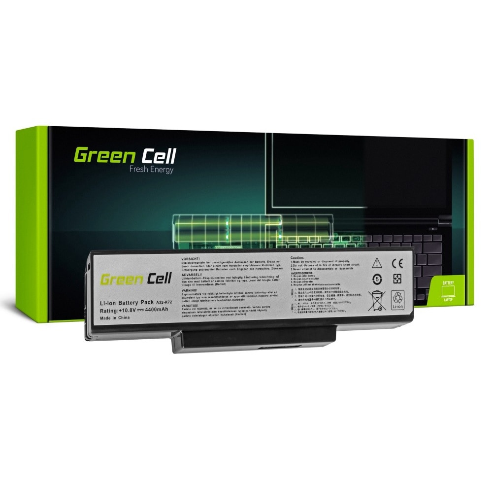 Green Cell laptopbatteri til Asus A32-K72 K72 K73 N71 N73