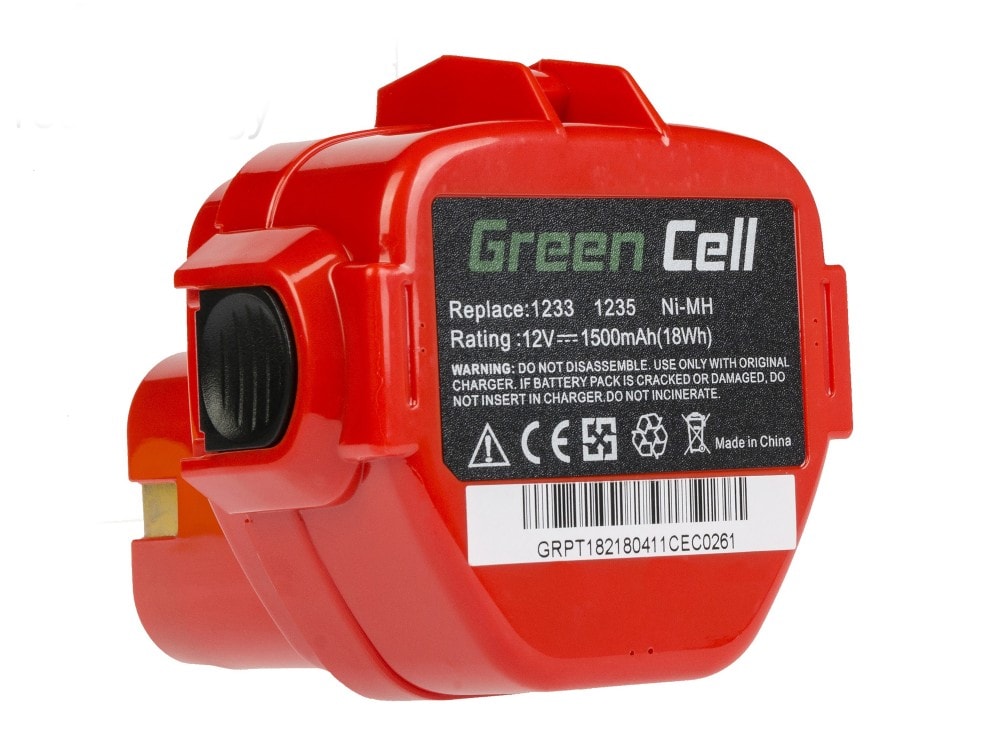 Green Cell værktøjsbatteri 1220 1222 PA12 til Makita 1050D 4191D 6270D 6835D 8280D 8413D 8434D