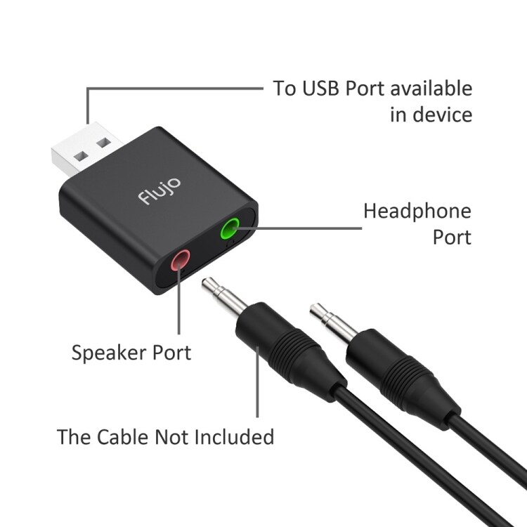 USB til Audiostik 3,5 mm