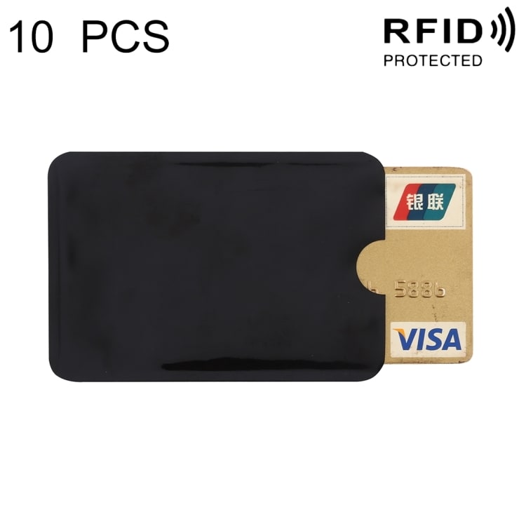 RFID Blokerende Kortholder - Pakke med 10 stk. 9 x 6,3 cm