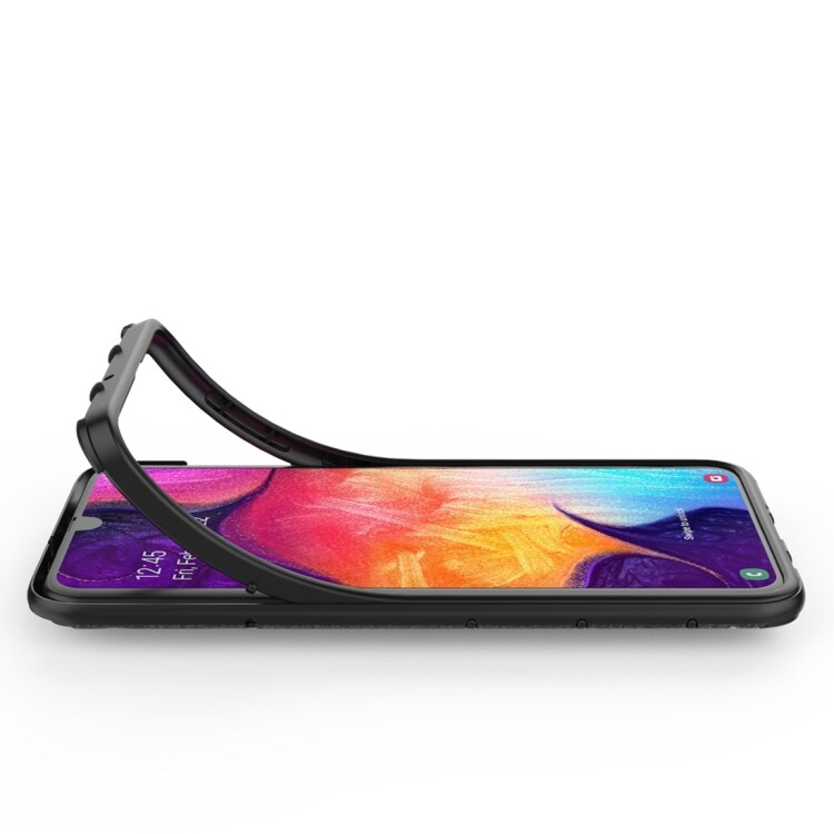 Cover med Magnetbeslag og Støttering til din Samsung Galaxy M50