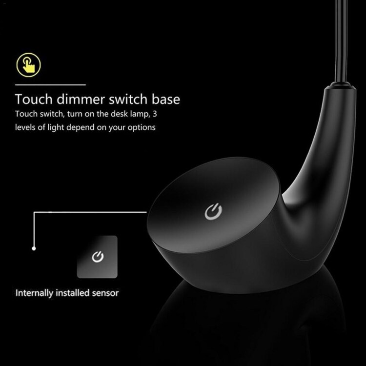USB Dæmpbar Touch-lampe 5W