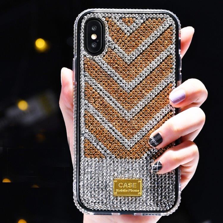 TPU-cover med Diamanter til iPhone XS / X