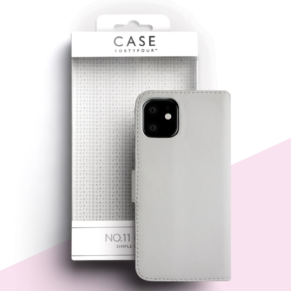 Case FortyFour No.11 iPhone 11 - Hvid