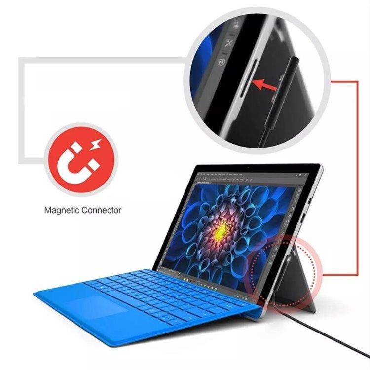 USB Type-C til 6 Pin Magnetisk ladekabel til Microsoft Surface Pro 6
