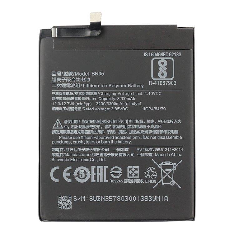 Mobilbatteri 3200mAh Xiaomi Redmi 5