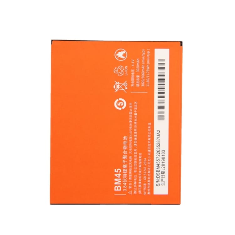 Mobilbatteri 3020mAh Xiaomi Redmi Note 2