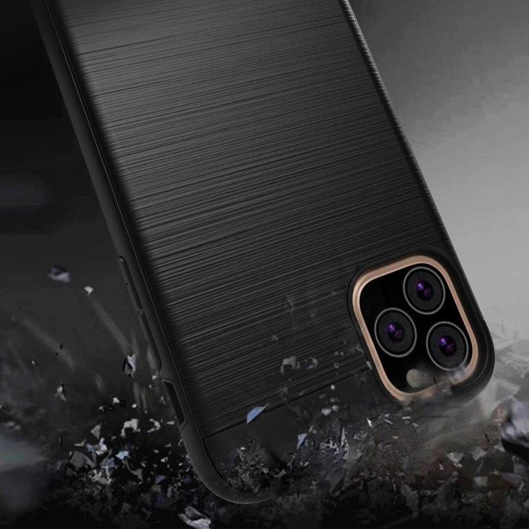 Shockproof Bagcover iPhone 11 Pro Max Børstet Sølvfarvet