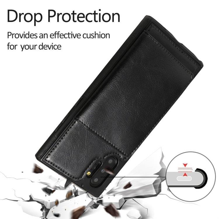 Bagcover med Tegnebog & Stativ Samsung Galaxy Note 10+ Sort