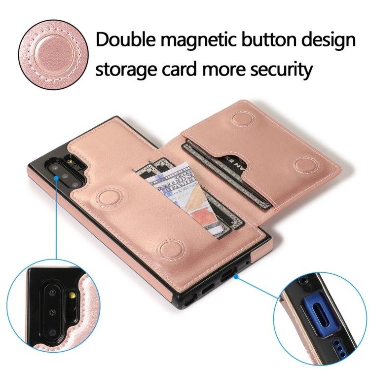 Bagcover med Tegnebog & Stativ Samsung Galaxy Note 10+ Rose Gold