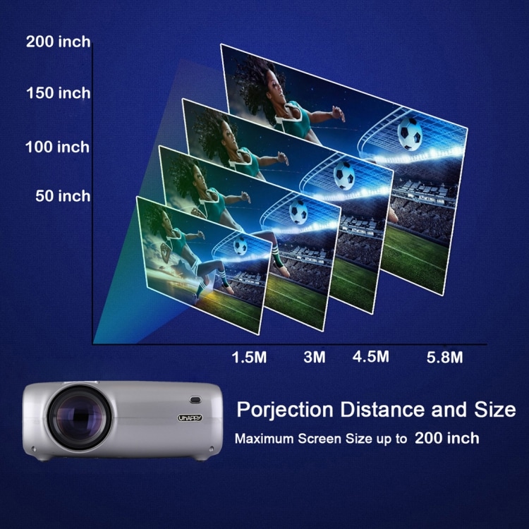 Mini Projektor 11 cm LCD 1080P HD