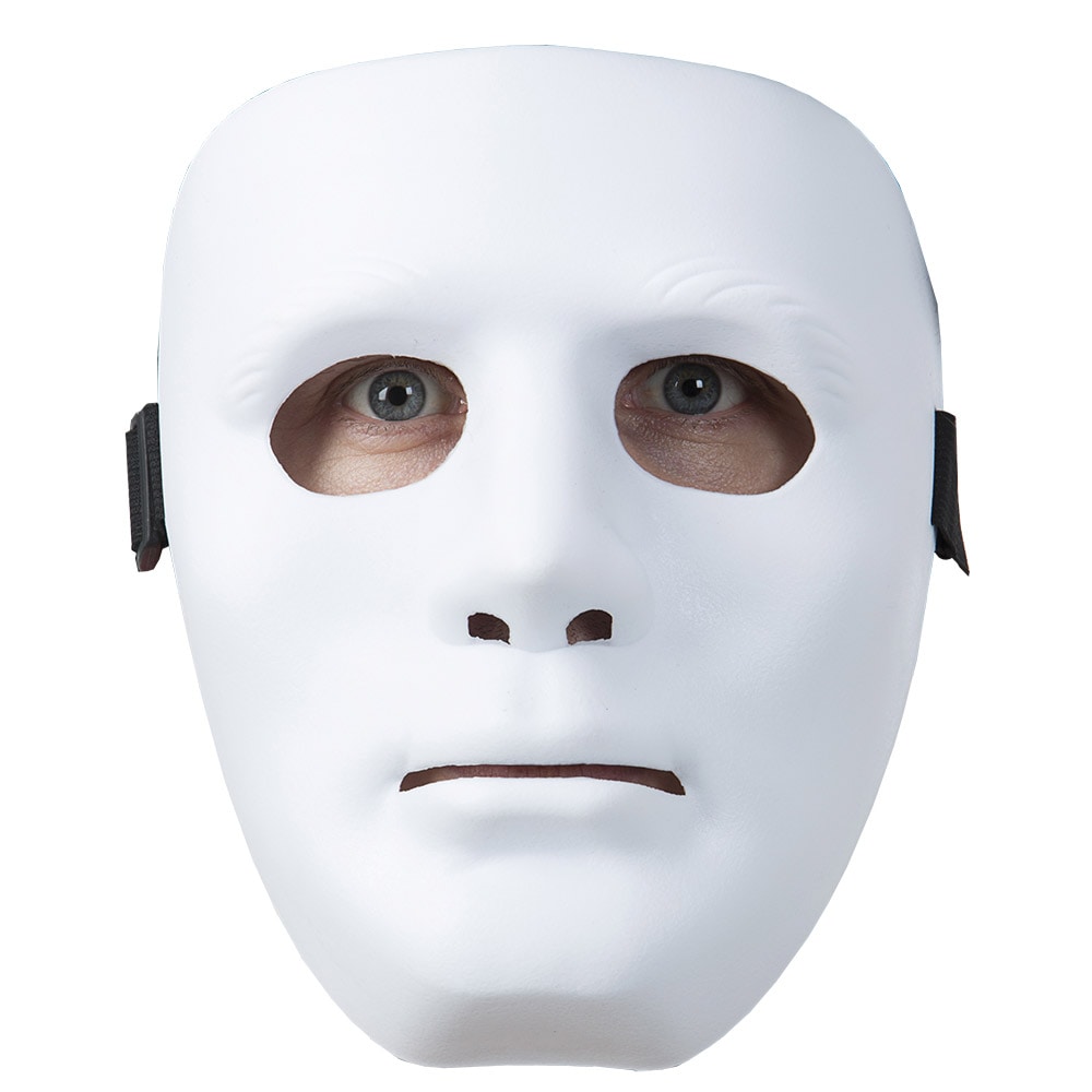 Halloween-Maske Hvid