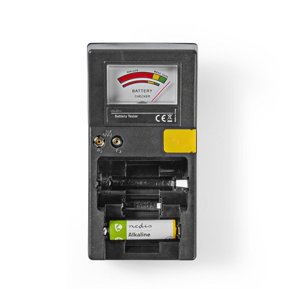 Batteritester - AAA/AA/C/ D/  9V knappcell
